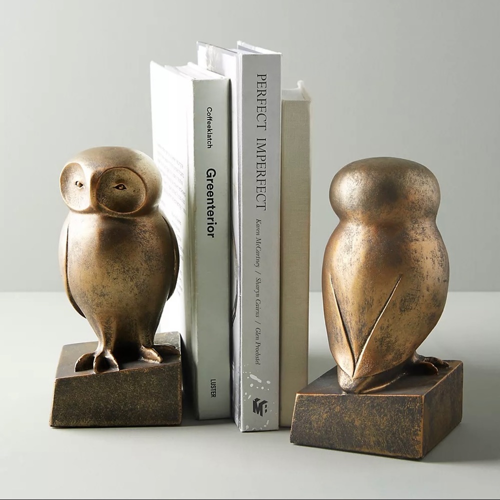Wise Owl Book Ends